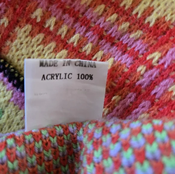 Colorful Cardigan Sweater - Picture 6 of 9